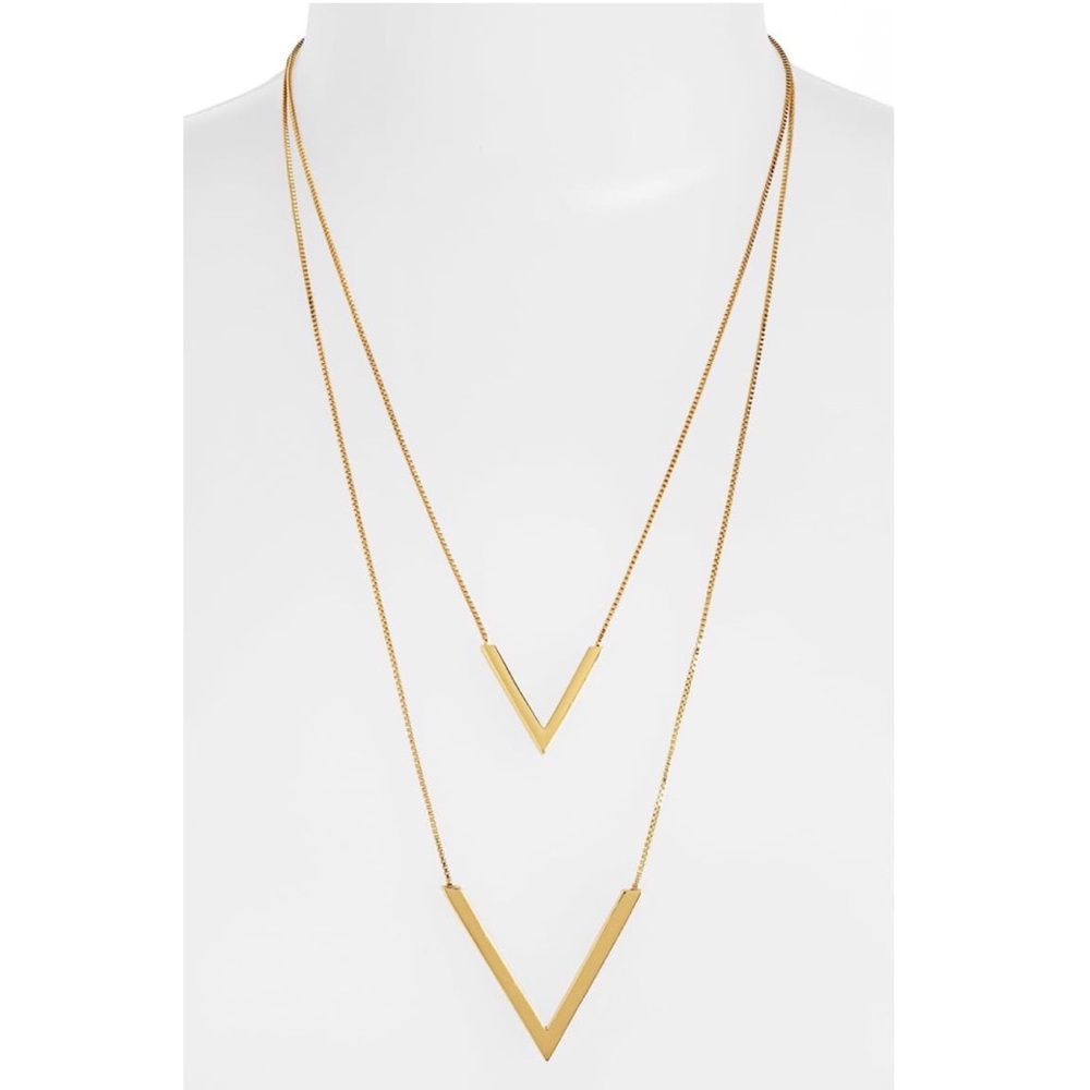 Vince Camuto 'Very Vince' Double V Necklace